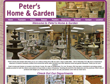 Tablet Screenshot of petersgarden.com